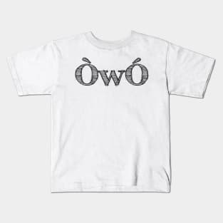 Angry OwO - Angry ÒwÓ - Angry Japanese Emoticons Kids T-Shirt